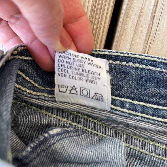 Vintage 70s jeans Wild Oats flare unisex 30 / 9 - Picture 11 of 14